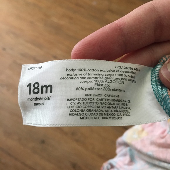 NWT Carter’s floral romper - Picture 3 of 3